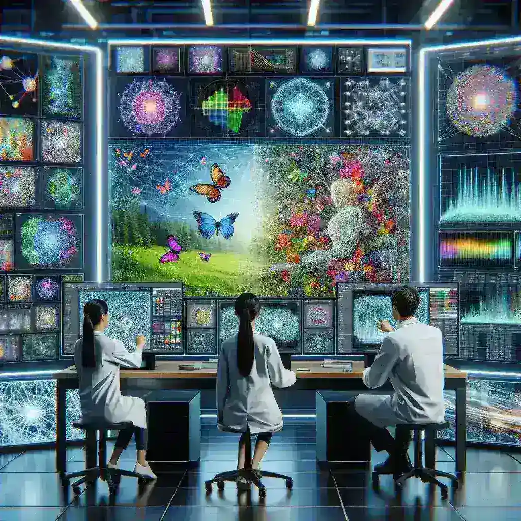 "AI-generated realistic image showcasing advanced digital content creation technology, illustrating the transformative impact of artificial intelligence in generating lifelike visuals and videos."