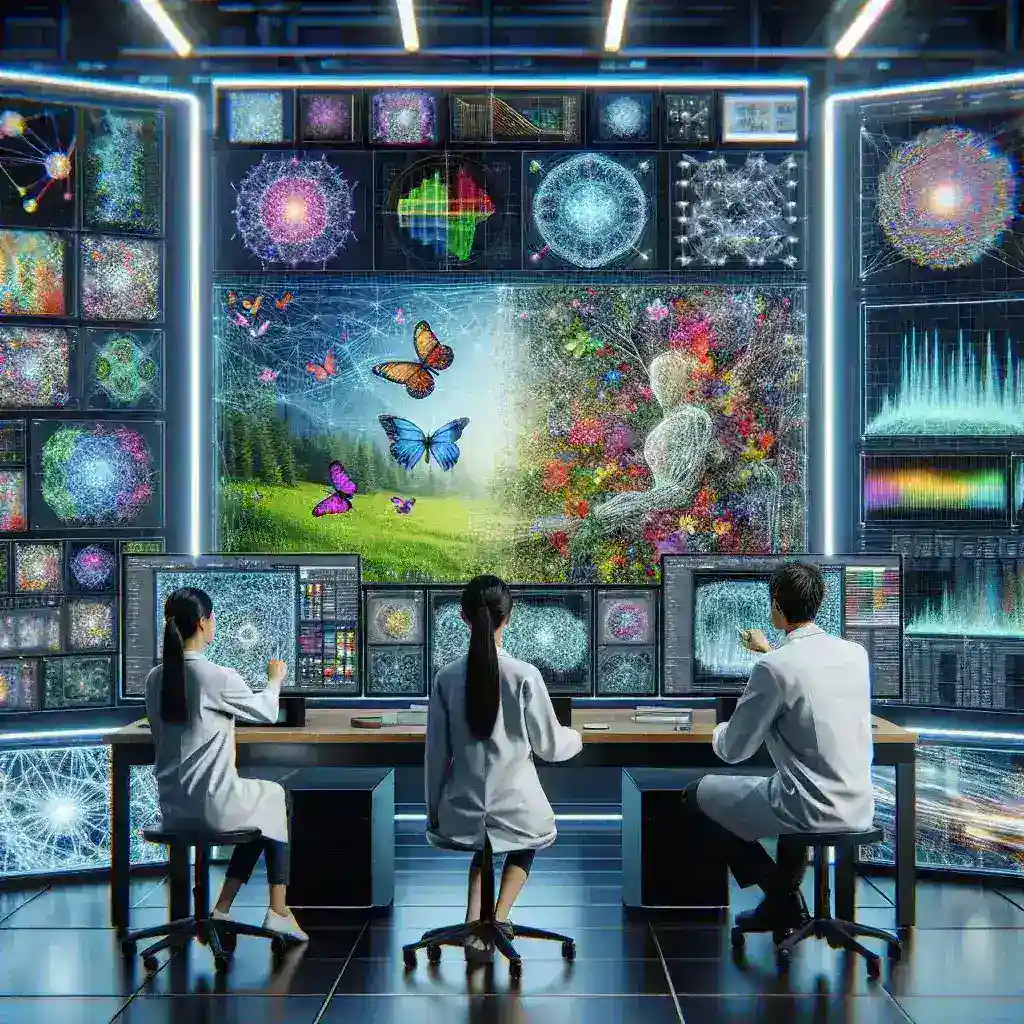 "AI-generated realistic image showcasing advanced digital content creation technology, illustrating the transformative impact of artificial intelligence in generating lifelike visuals and videos."